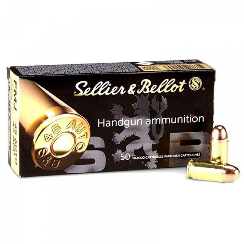 Šoviniai Sellier&Bellot kal. 45 AUTO FMJ 14,9