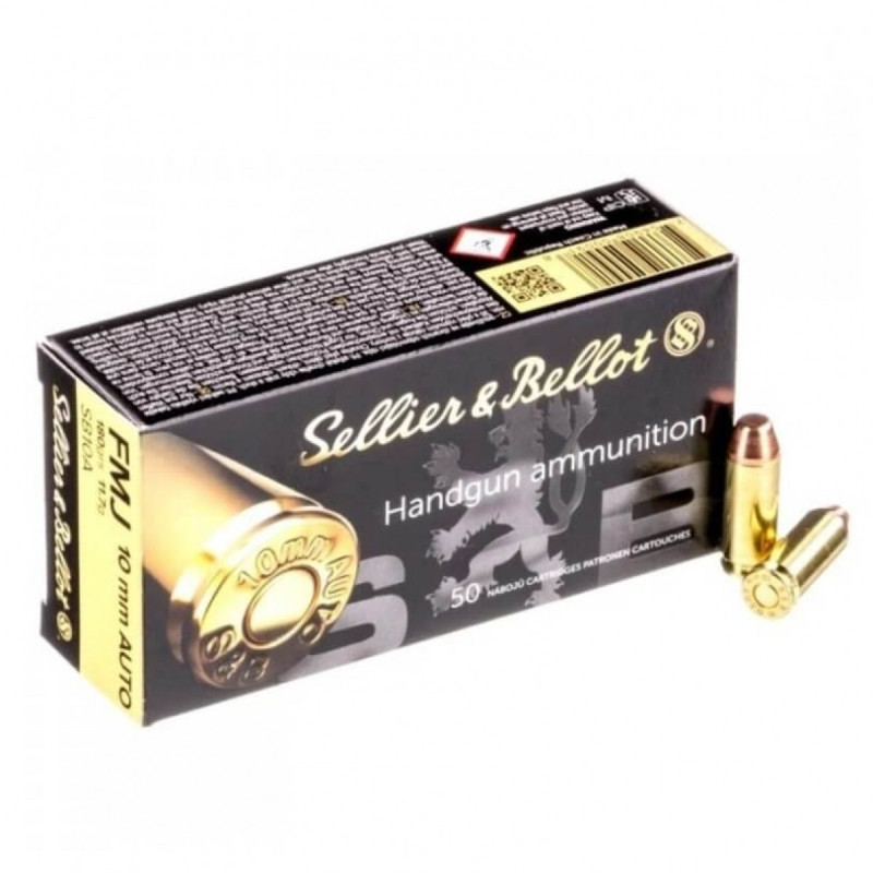 Šoviniai SB kal. 10mm Auto FMJ 11,7g/180gr