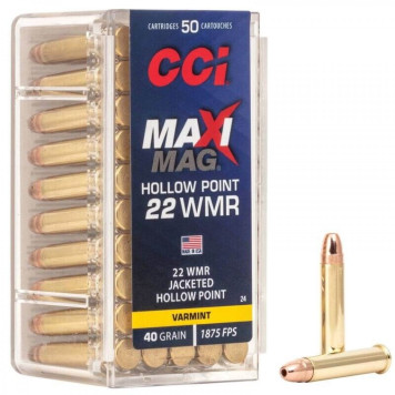 Šoviniai CCI Maxi Mag kal. 22 WMR Varmint 40gr (MRP8202013/620024) 50vnt