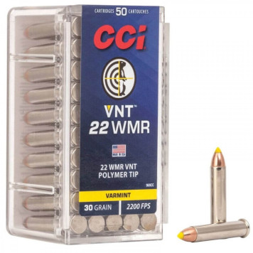 Šoviniai CCI VNT kal. 22 WMR Varmint 30gr 50vnt (MRP20038115)