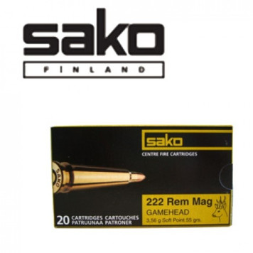 Šoviniai Sako 222 Rem Mag Gamehead SP 3.56 g