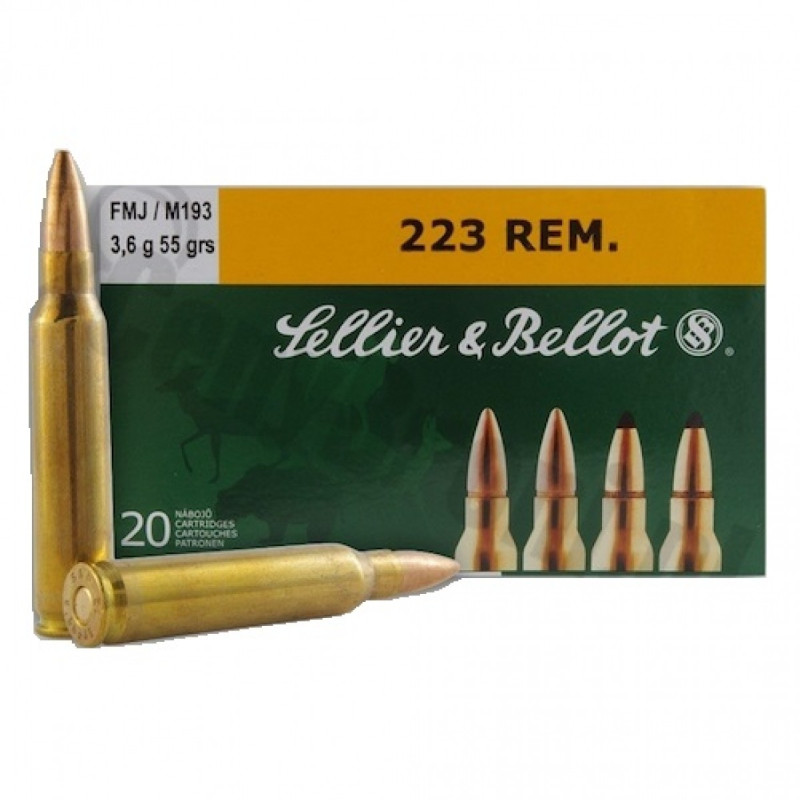 Šoviniai Sellier&Bellot 223 REM. FMJ 3.6 g.