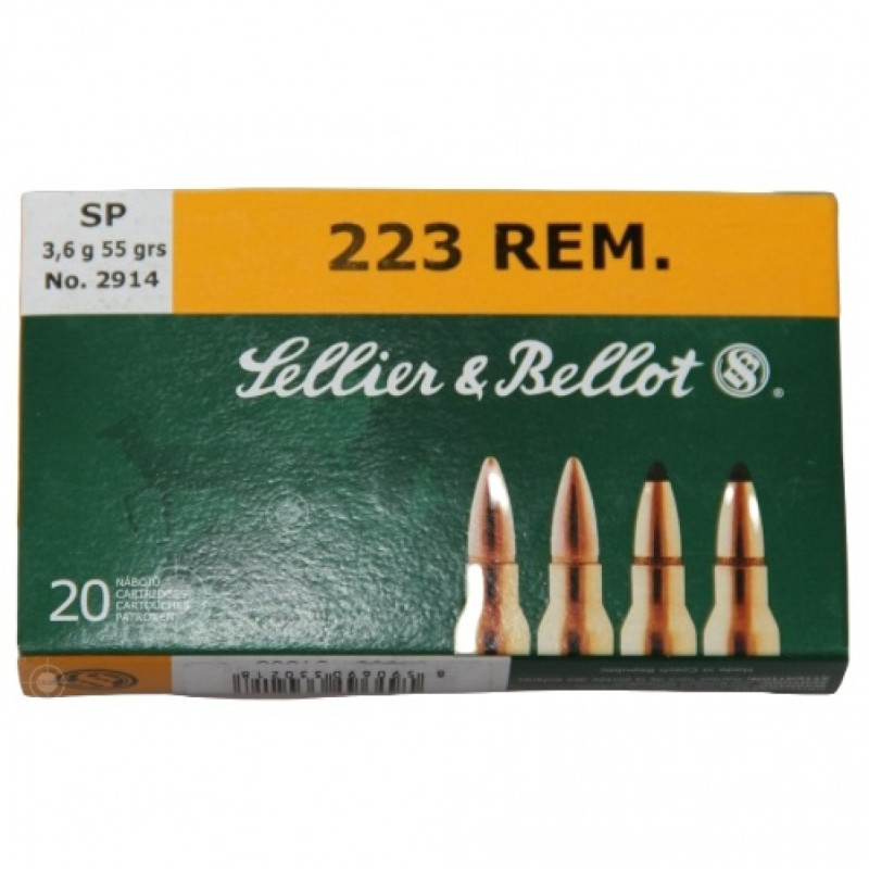 Šoviniai Sellier&Bellot 223 REM SP 3.6 g