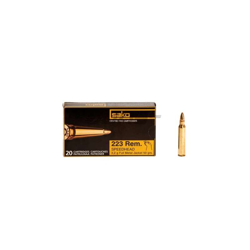 Šoviniai Sako 223 Rem. Speedhead FMJ 3.2 g