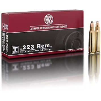 Šoviniai RWS 223 Rem. Teilmantel 3,6g./ 55 gr.
