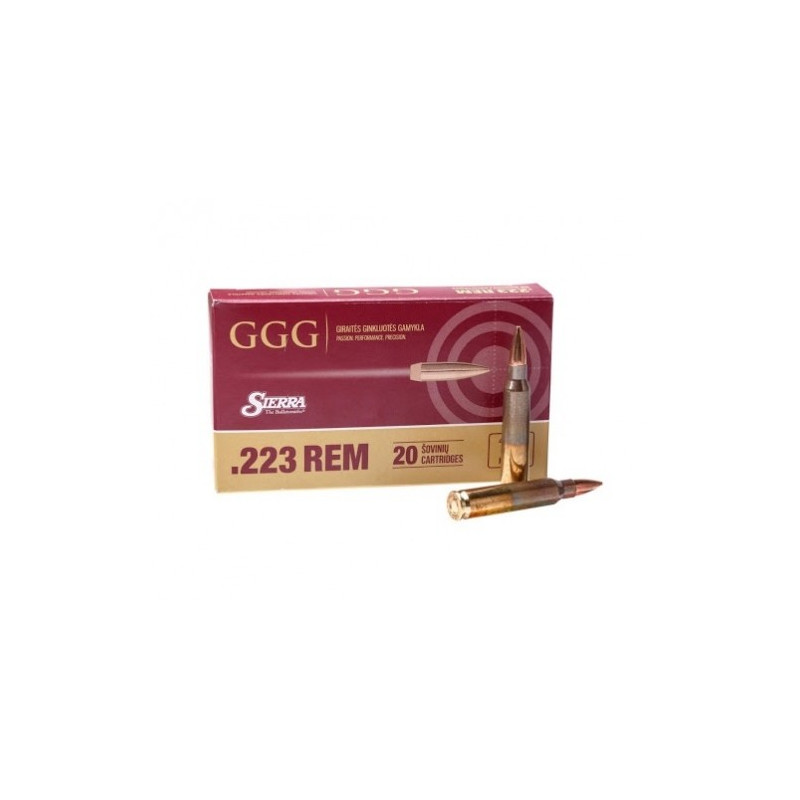 Šoviniai GGG kal.223Rem 4,99g/77gr HPBT