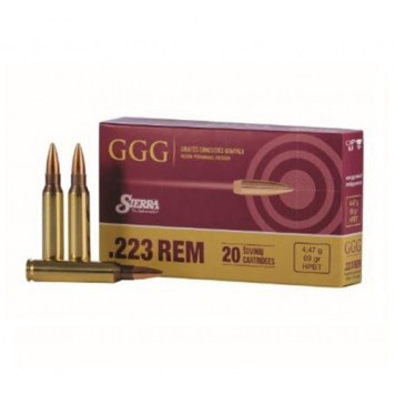 Šoviniai GGG kal.223Rem 4,47g/69gr HPBT