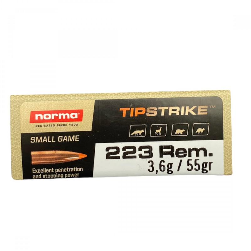 Šoviniai Norma kal. 223 Rem 3,6g Tipstrike (20157352)