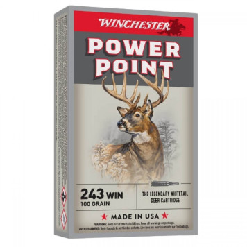 Šoviniai WINCHESTER kal. 243 POWER POINT 100 GR, 20/200 CX2432