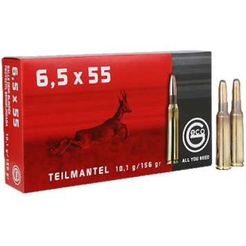 Šoviniai Geco 6,5x55 Teilmantel 10.1g/ 156gr.
