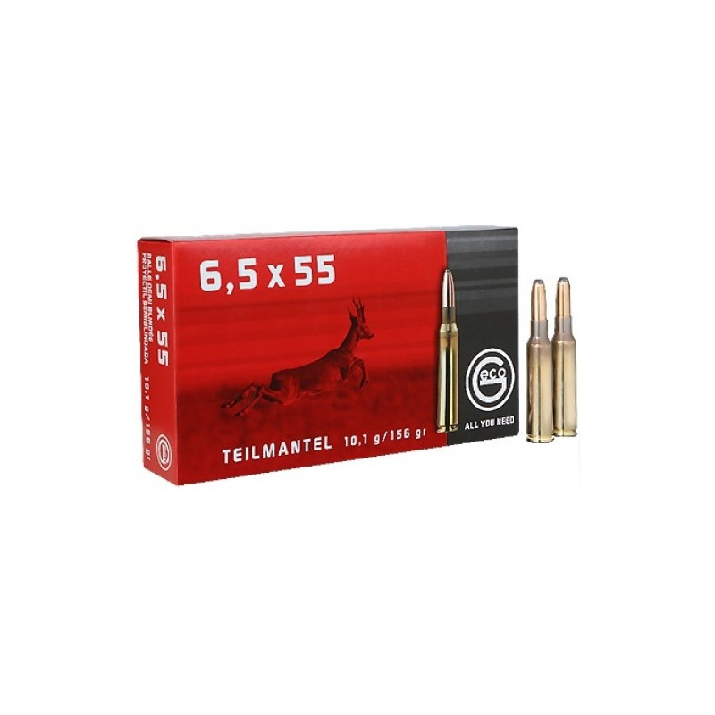 Šoviniai Geco 6,5x55 Teilmantel 10.1g/ 156gr.