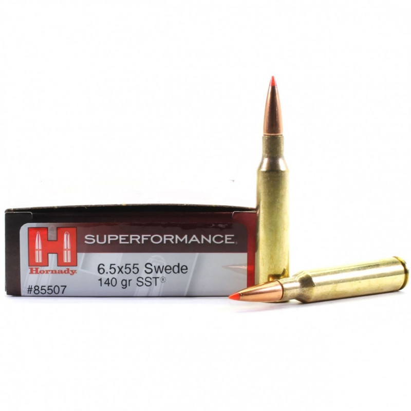 Šoviniai HORNADY 6,5x55 Swede 140 gr SST