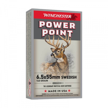 Šoviniai WINCHESTER kal. 6,5x55 SWEDISH  140gr. POWER-POINT CX6555