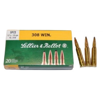 Šoviniai SB kal. 308 Win SPCE 9,7g./150gr
