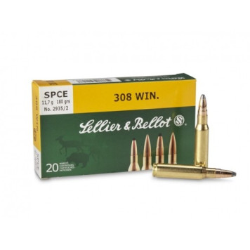 Šoviniai Sellier&Bellot kal. 308 Win SPCE 11,7g./180gr