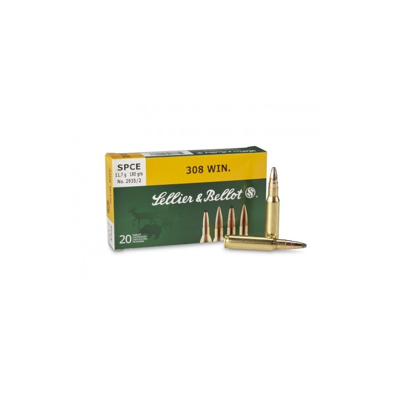 Šoviniai Sellier&Bellot kal. 308 Win SPCE 11,7g./180gr