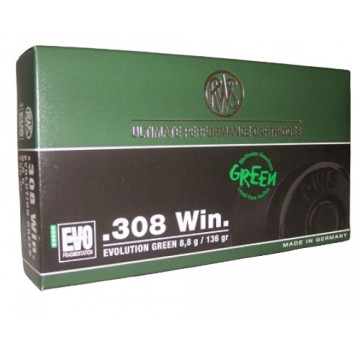 Šoviniai RWS 308 Win. Evolution Green 8,8g./ 136 gr.