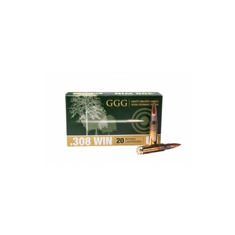 Šoviniai GGG SU .308 WIN HPBT kulka 10,89g/168 gr