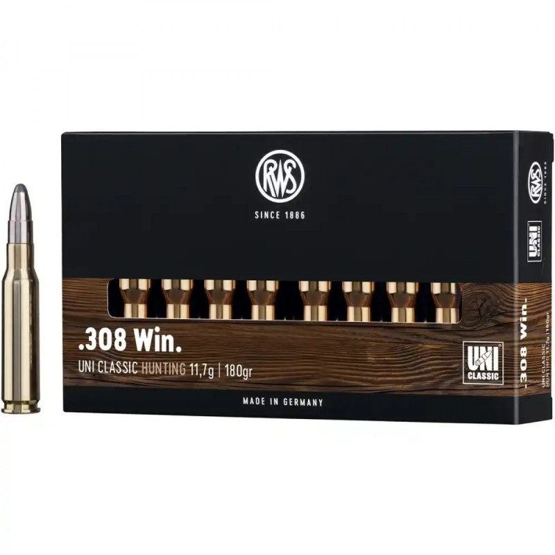 Šoviniai RWS kal. 308 Win. UNI Classic 11,7g./180gr