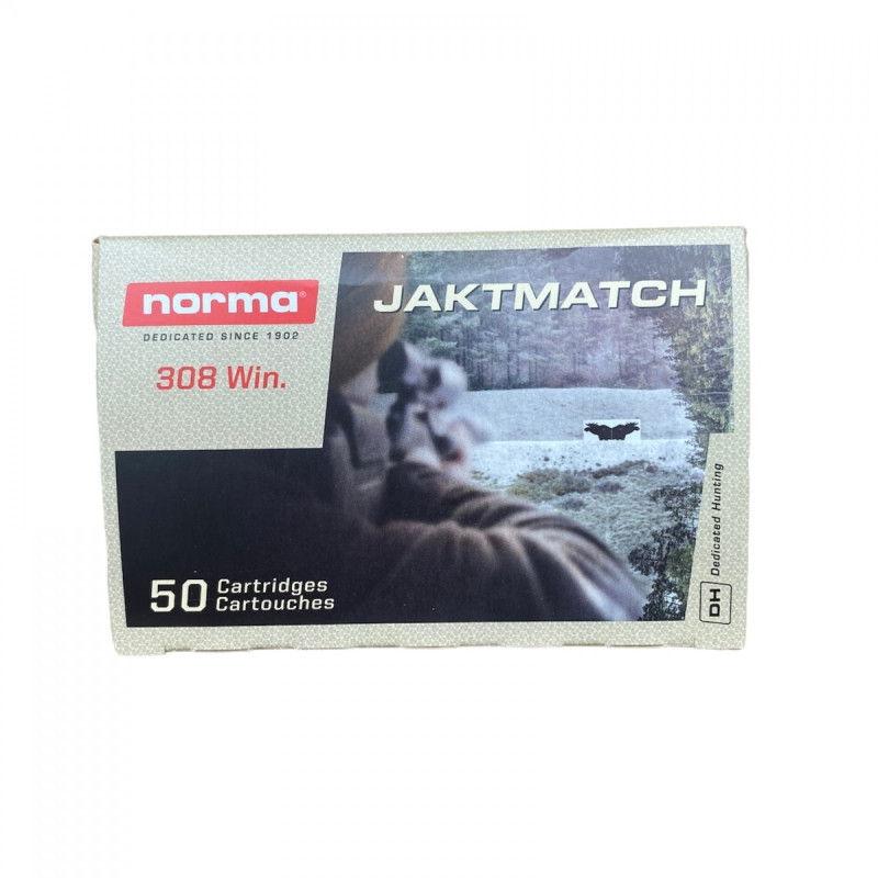 Šoviniai Norma Jaktmatch kal. 308 win FMJ 9.7g.