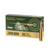 Šoviniai GGG kal. 308 Win. FMJ 9,55g/147 gr.