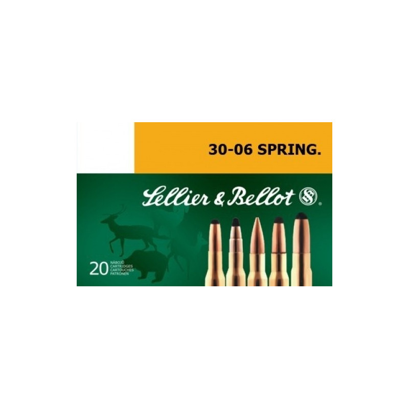 Šoviniai Sellier&Bellot kal. 30-06 SPCE 9.7g./150gr