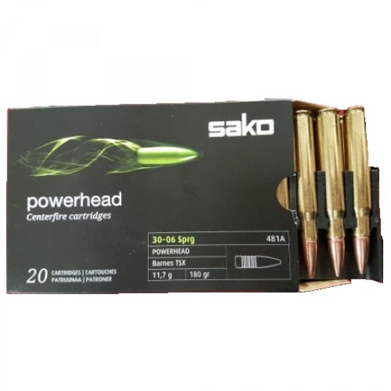 Šoviniai Sako 30-06 SP Powerhead 11,7 g.