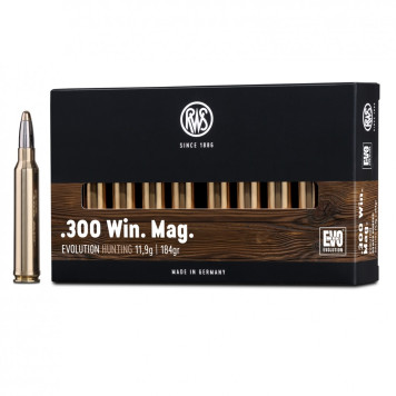 Šoviniai RWS 300 Win. Mag. Evolution 11,9g./ 184 gr. 2315433