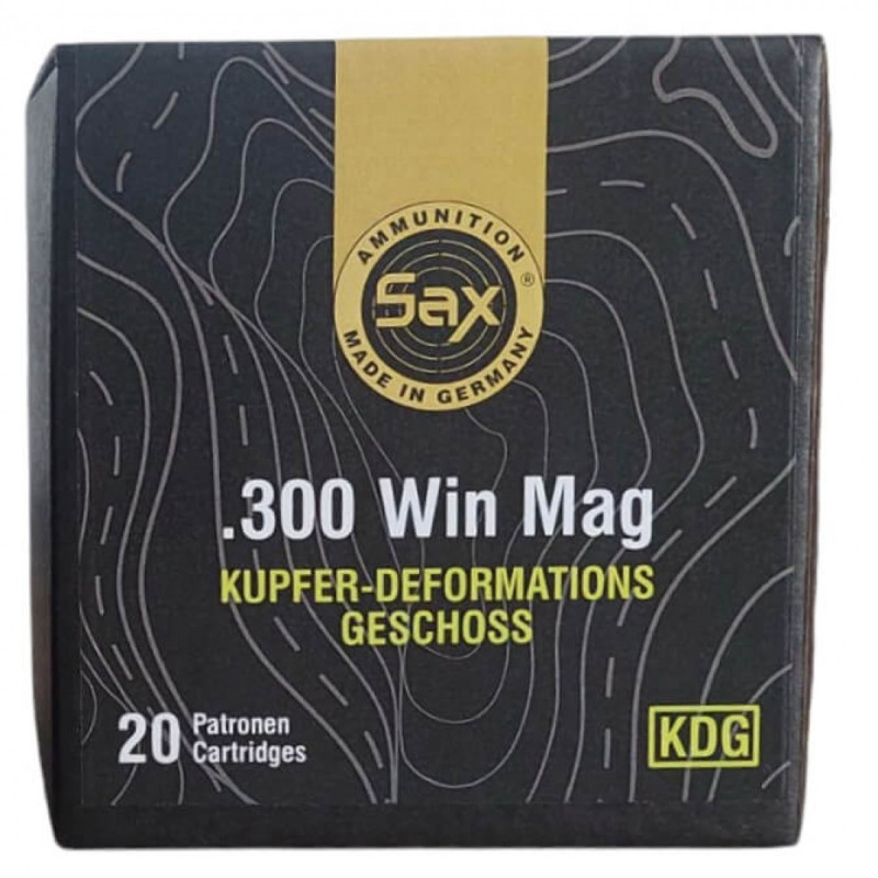 Šoviniai SAX kal. 300 Win Mag KDG-S 10.5g/162gr M0023.5