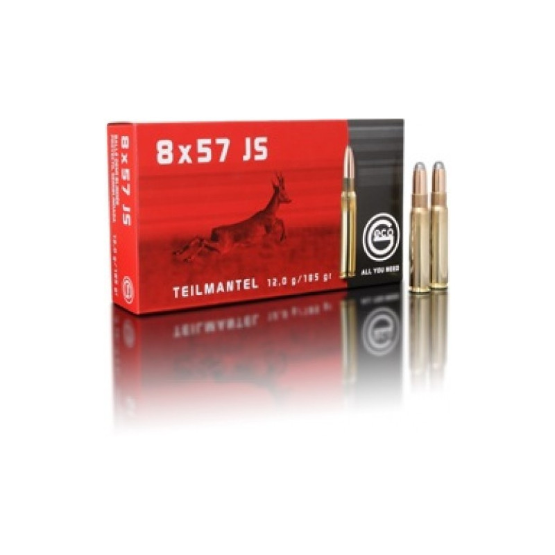 Geco 8x57 JS Teilmantel 12g/ 185 gr.