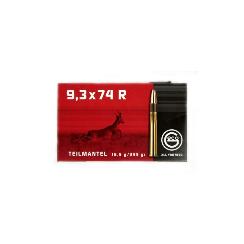 Šoviniai Geco 9.3x74R TM 16,5 g.