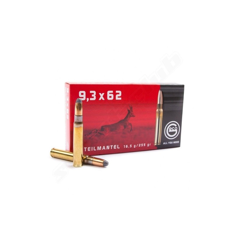 Šoviniai Geco 9,3x62 Teilmantel 16,5g/ 255 gr.