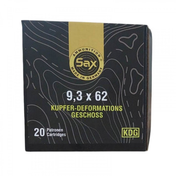 Šoviniai SAX kal. 9.3x62 KDG-S 13.1g/202gr M0032.5