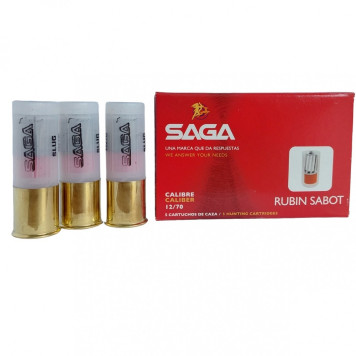 Šoviniai SAGA Rubin Sabo Brenneke Slug kulka kal.12/70,450 m/s 28g.