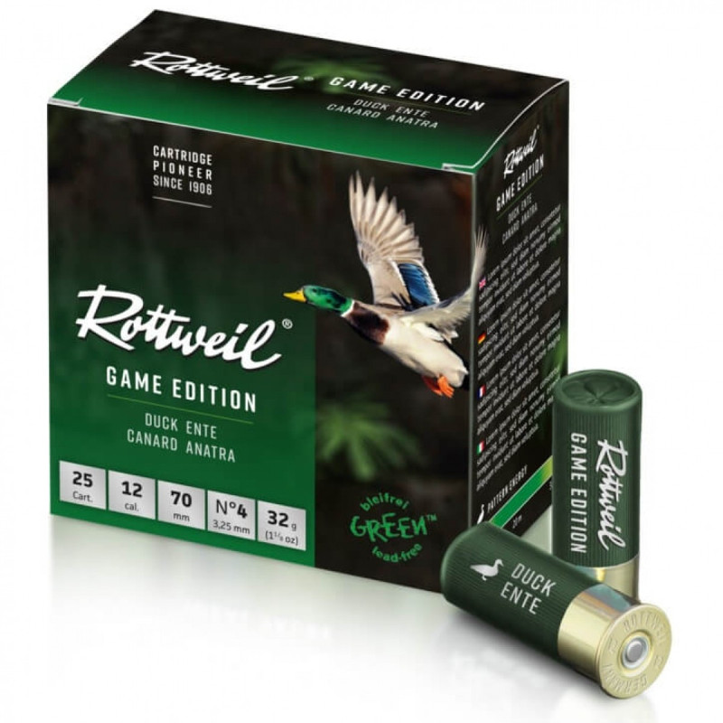 Šoviniai Rottweil Game Edition 12/70 Nr. 4 3.25 mm 32g 2403360