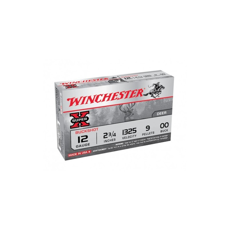 Šoviniai Winchester Buckshot SUPER-X, 12/70, 9x00Buck CXB1200