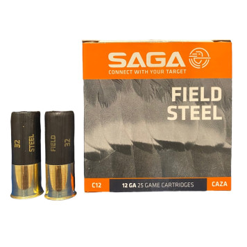 Šoviniai SAGA FIELD 32 STEEL Kal. 12/70 32g 3,75 mm No. 2