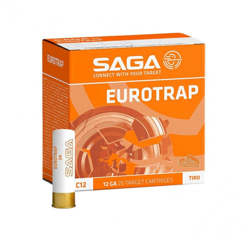 Šoviniai SAGA EUROTRAP 24 STEEL Kal. 12/70 24g. 2,5 mm No.7