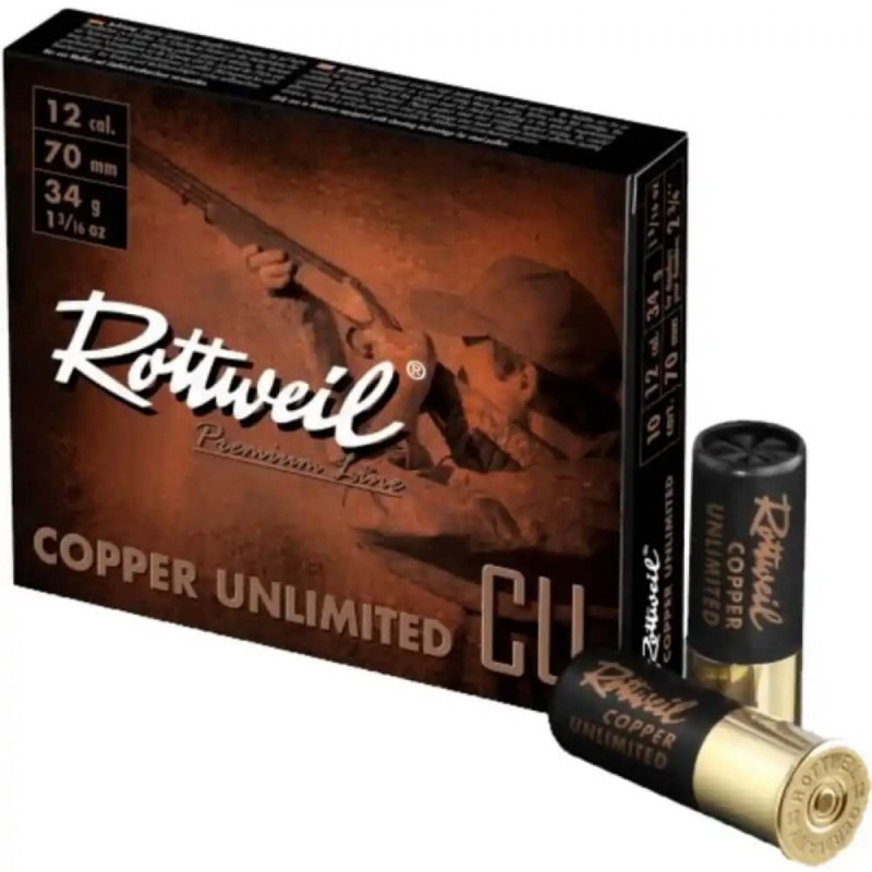 Šoviniai Rottweil Copper Unlimited 12/70 Nr. 4 3.25 mm 34g 2319213