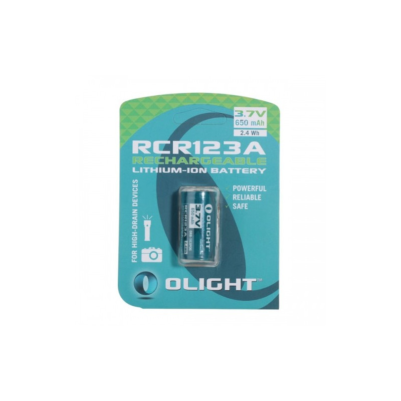 Battery Olight RCR123A Li-Ion 650mAh