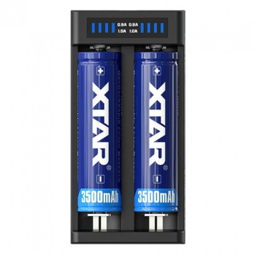 Charger XTAR MC2 Plus 1-2 Li-ion 3,7V 10440-21700 with LED