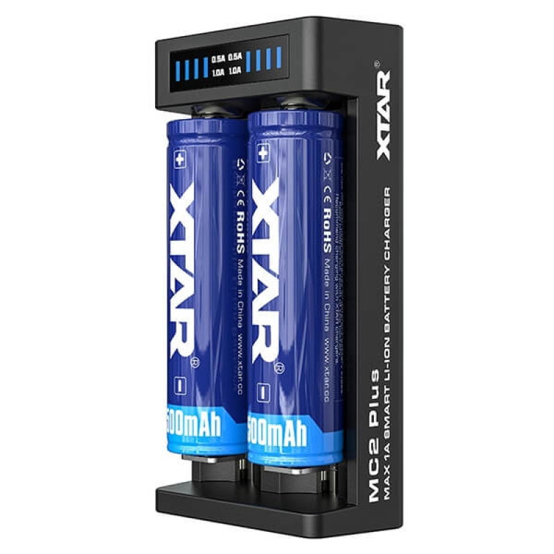 Charger XTAR MC2 Plus 1-2 Li-ion 3,7V 10440-21700 with LED 