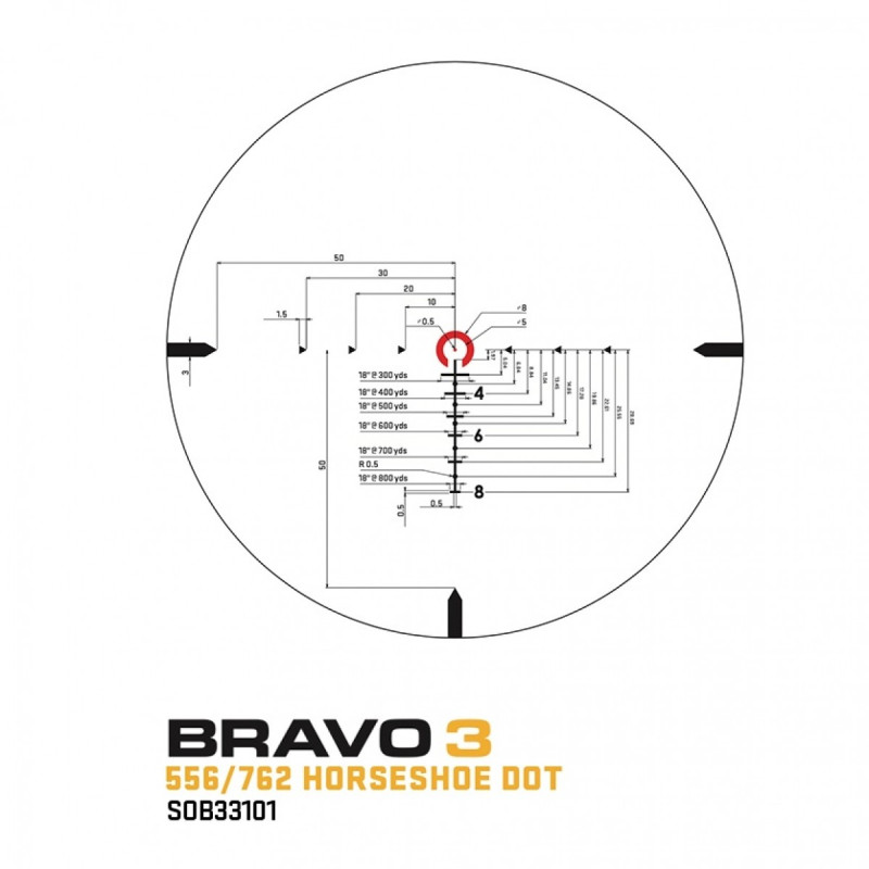 Battle Sights Sig Sauer Bravo3 3x24 SOB33101