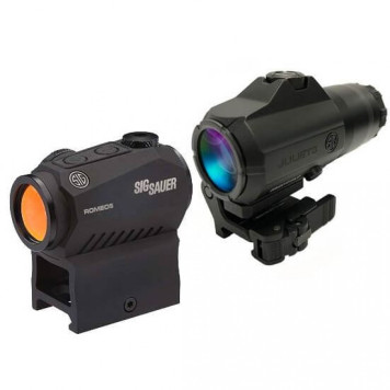 Red Dot sight Sig Sauer ROMEO5 2 MOA, M1913 and Juliet3 3X Magnifier black (SORJ53101)