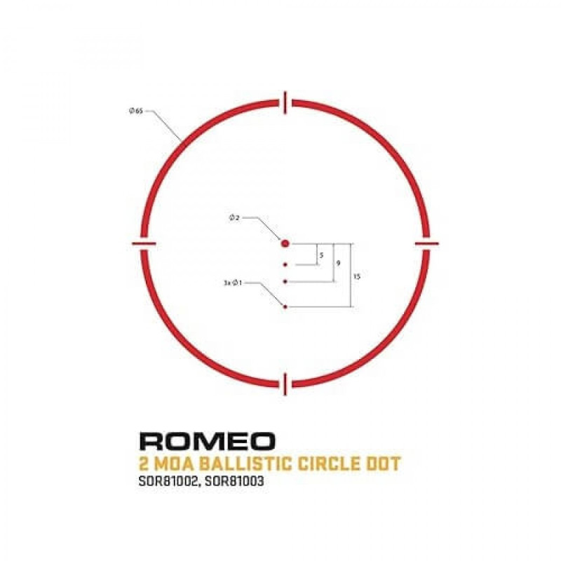 Red Dot Sights Sig Sauer ROMEO8T 1x38mm (SOR81003)