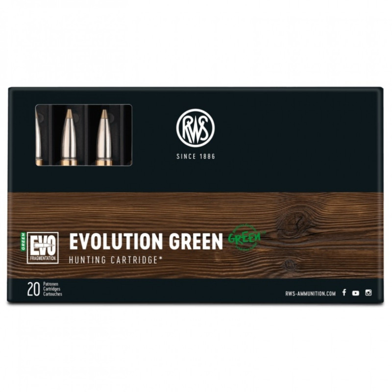 Šoviniai RWS kal.6,5 Creedmoor 6,0g/93gr EVO green 2411682