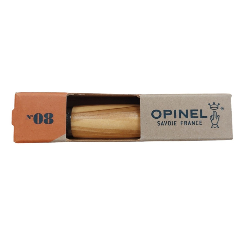 Nerūdijančio plieno Peilis OPINEL N08 OLIVE 1002020