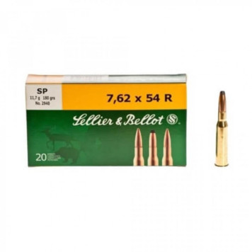 Šoviniai Sellier&Bellot kal. 7.62x54R SP 11.7g./180gr