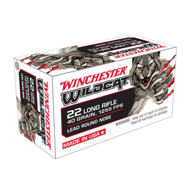 Šoviniai WINCHESTER kal. 22LR, WILDCAT, 40gr, Dynapoint CWW22LRB