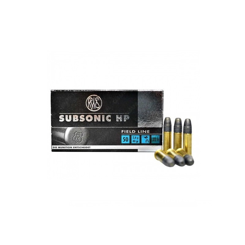 Šoviniai RWS 22 LR Subsonic HP 2,6g/ 40 gr.